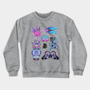 Pastel Goth Flash Sheet Crewneck Sweatshirt